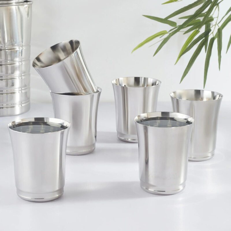 Stainless Steel Drinking Glass Set